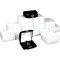 12 Pendant Gift Boxes Black Flocked Jewelry Display Box